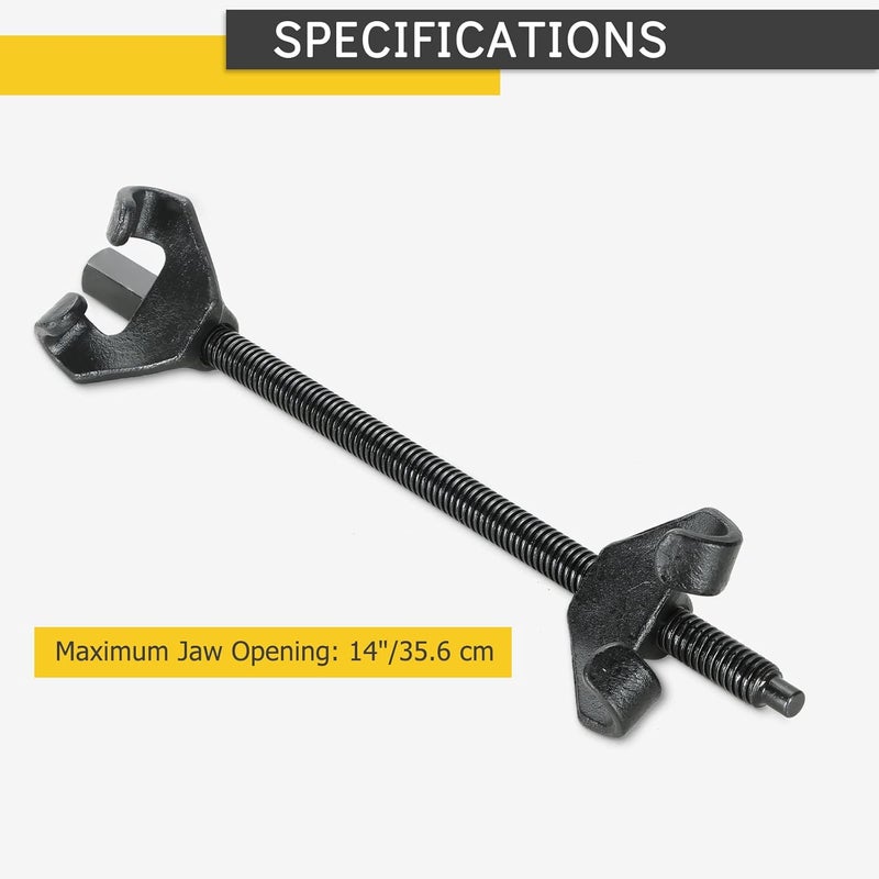 Acymner 14" Coil Spring Compressor Strut Remover Installer Tool | 2PCS Heavy Duty Auto Suspension Compression Remover Installer Tool Kit - Image 2